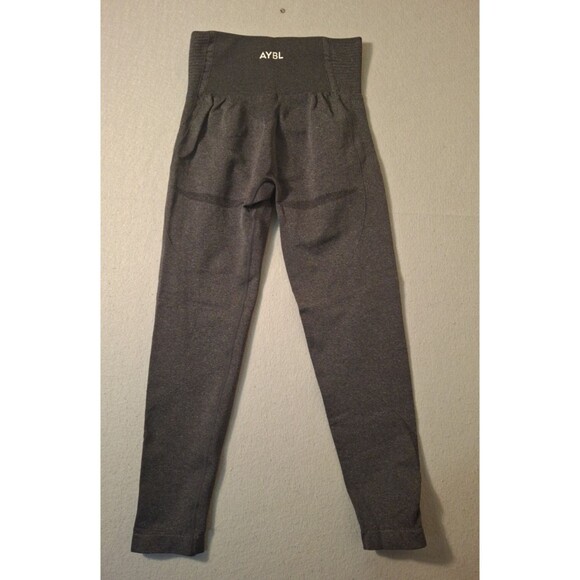 AYBL #BEAYBL (Women's Medium) High Waist Gray Solid Textured Leggings CrossFit - Picture 4 of 6